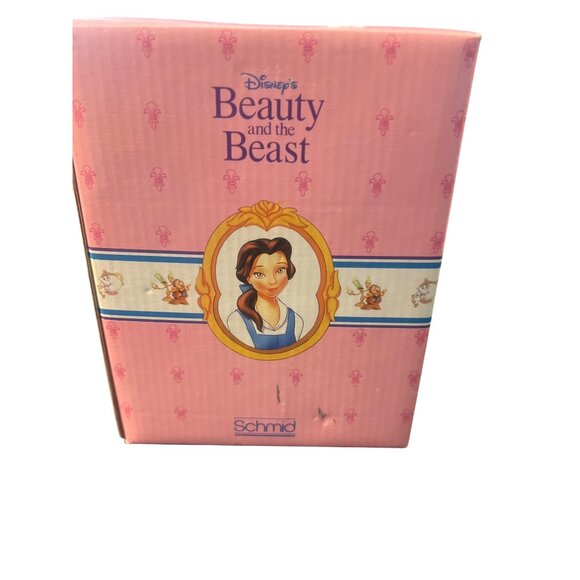 Vintage Schmid Disney Beauty Beast Ceramic Figurine Music Box Replacement Estate - Picture 6 of 6
